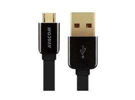 AVACOM MIC-40K kabel USB - Micro USB, 40cm, černá - AVACOM DCUS-MIC-40K