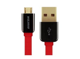 AVACOM MIC-40R kabel USB - Micro USB, 40cm, červená - AVACOM DCUS-MIC-40R