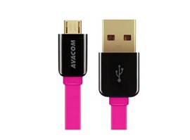 AVACOM MIC-40P kabel USB - Micro USB, 40cm, růžová - AVACOM DCUS-MIC-40P