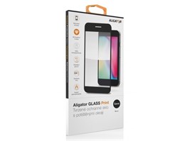 Ochranné tvrzené sklo ALIGATOR Print iPhone 12 mini černá