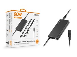 Aligator Univerzální adaptér pro notebooky se 16 výměnnými konektory a USB, 90W