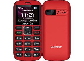 Aligator A720 4G Senior červeno-černý