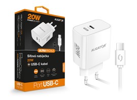ALI CN PD 20W, USB-C kab., bílá CHPD0012