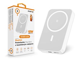MagSafe Powerbanka Mag-Bank s bezdrátovým nabíjením, 10 000 mAh, bílá