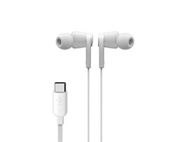 Belkin ROCKSTAR Sluchátka s USB-C - bílá