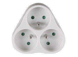 Emos P0026 ZASUVKA ROZBOČ. 3X KULATA