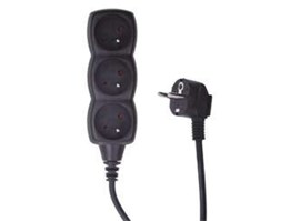 Emos PC0311 PRODLUŽKA 3Z 1,5M ČERNÁ