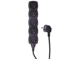 Emos PC0513 PRODLUŽKA 5Z 3M ČERNÁ