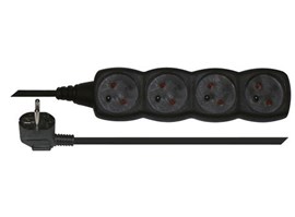 Emos PC0413 PRODLUŽKA 4Z 3M ČERNÁ