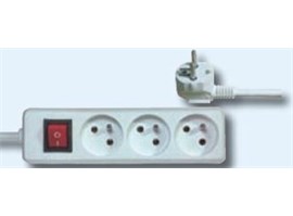 Emos Prodlužovací kabel s vypínačem – 3 zásuvky, 10m, bílý