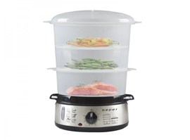 Beper BC250 parní vařič nerezový 9l, 800W