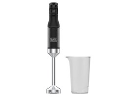 Mixér Black+Decker, BXHB1501E, tyčový, regulace rychlosti, nerezové čepele, bez BPA, příslušenství,