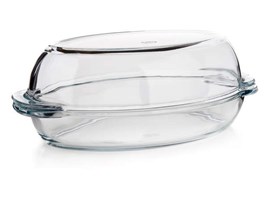 Borcam Pekáč skleněný oválný 4,9 l