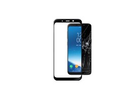 Ochranné tvrzené sklo pro celý displej Cellularline CAPSULE pro Samsung Galaxy A8 (2018), černé