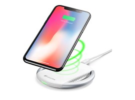 Cellularline WIRELESS FAST CHARGER STAND, Qi standart, bílý WIRELESTANDIPHW