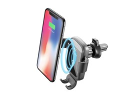 Cellularline Univerzální držák do ventilace s funkcí bezdrátového nabíjení Handy Wing Pro HANDYWINGPROWIRK, černý