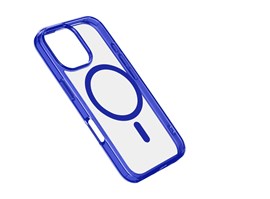 Zadní kryt Cellularline Iconic Mag s podporou Magsafe pro Apple iPhone 16 Pro Max, čirý / tmavě modrý