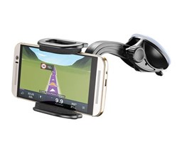 Univerzální držák s přísavkou Cellularline Crab pro mobilní telefony a smartphony, flexibilní rameno