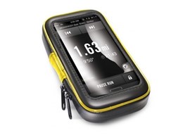 Voděodolný držák Celly FLEXBIKE pro 5,7" telefony a navigace k upevnění na řídítka