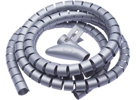 Connect IT trubice pro vedení kabelů WINDER šedá 2.5m x 20mm CI-680