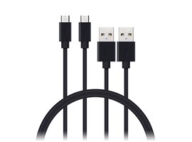 Connect IT Datový kabel Wirez (Micro-USB), černý, 1 m (2 ks v balení)