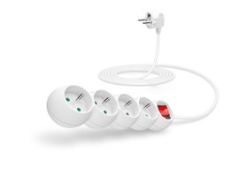 Connect IT 175168 prodlužovací kabel 4 zásuvky, 3 m