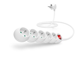 Connect IT 175170 prodlužovací kabel 5 zásuvek, 2 m