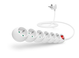 Connect IT 175169 prodlužovací kabel 6 zásuvek, 2 m