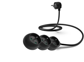 Connect IT CES-1327-BK prodlužovací 3 zásuvky, 1,5 m
