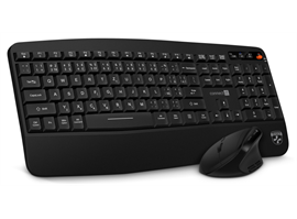 Connect IT For Health Wireless Combo bezdrátová černá klávesnice + myš
