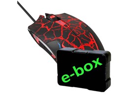E-Blue Myš Cobra, černá/červená, herní