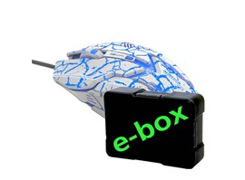 E-Blue Myš Auroza Gaming, bílá, ebox