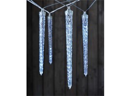 EMOS ZY2004 LED vánoční girlanda – 10x rampouch, studená bílá