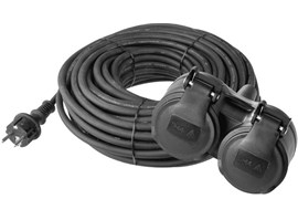 Emos P0601 prodlužovací kabel 10m, 2 zásuvky, černý