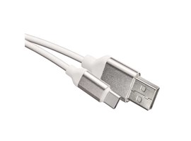 Emos SM7025W USB 2.0 A/M - C/M, 1m, bílý