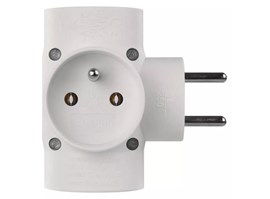 Emos P0040 Rozbočovací zásuvka 4× kulatá, bílá