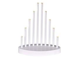 Emos DCAW01 LED svícen bílý, 24,5cm