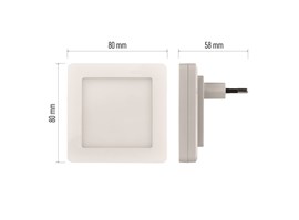 Emos LED noční světlo P3316 s fotosenzor