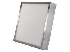 Emos ZM6243 LED přisazené svítidlo NEXXO, čtvercové, stříbrné, 21W, se změnou CCT