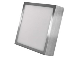 Emos ZM6233 LED přisazené svítidlo NEXXO, čtvercové, stříbrné, 12,5W, se změnou CCT