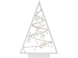 Emos LED dekorace – svítící stromeček s ozdobami, 40 cm, 2x AA