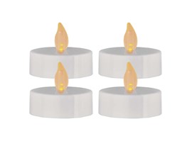 Emos LED dekorace – čajová svíčka maxi, bílá, 4 ks 