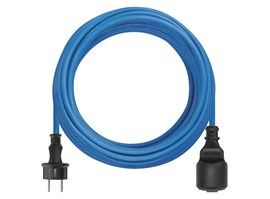 Emos Počasí odolný prodlužovací kabel 20 m / 1 zásuvka / modrý / PVC / 230 V / 1,5 mm2