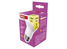 ZQ7E41 LED žárovka Classic R63 / E27 / 7 W (60 W) / 806 lm / teplá bílá Emos