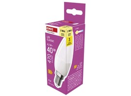 Emos LED žárovka Classic svíčka / E14 / 4,2 W (40 W) / 470 lm / teplá bílá
