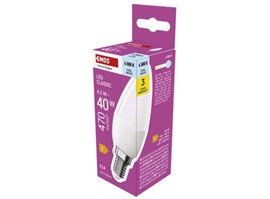 Emos LED žárovka Classic svíčka / E14 / 4,2 W (40 W) / 470 lm / studená bílá