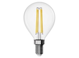 Emos LED žárovka Filament Mini Globe / E14 / 3,4 W (40 W) / 470 lm / neutrální bílá