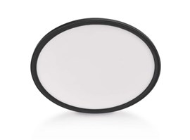 Emos LED přisazené svítidlo FLORI kruhové, černé, 18W, neutrální bílá