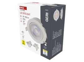 Emos LED bodové svítidlo GERI 6,5W 780LM IP20 CCT bílá