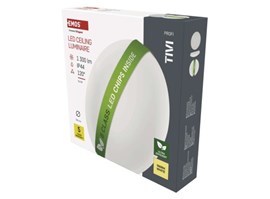 Emos Lighting LED přisazené svítidlo TIVI, B CLASS, kruhové bílé 8,6W, IP44, teplá bílá